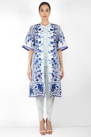 Falling Tulip Long Jacket - Kavvach 