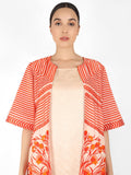 Striped Tulip Long Jacket - Kavvach 