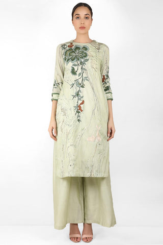 Marble Print Summer Garden Tunic - Kavvach 