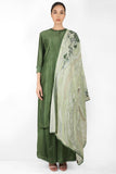 Marble Print Summer Garden Dupatta with Tunic - Kavvach 