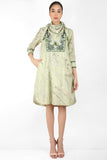 Summer Garden High Low Shirt with Scarf - Kavvach 