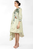 Marble Print Summer Garden Drape Tunic - Kavvach 