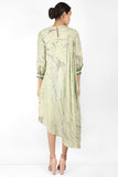 Marble Print Summer Garden Drape Tunic - Kavvach 