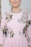 Baby Pink Embroidered Anarkali Set - Kavvach 