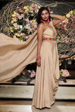Nude Drapey Gown - Kavvach 