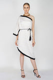 One Shoulder Asymmetrical Dress - Kavvach 