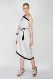 One Shoulder Asymmetrical Dress - Kavvach 