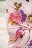Onion Pink Hand-painted Saree - Kavvach 