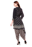 Overlap Printed Top with Dhoti Pants - Kavvach 