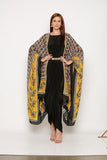 Black Dress with Free Style Cape - Kavvach 
