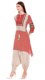 Printed Kurta & Dhoti Pant Set - Kavvach 