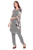Side Slit Kurta with Pants and Jacket - Kavvach 