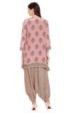 Printed Dhoti Jumpsuit with Jacket - Kavvach 