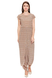Printed Dhoti Jumpsuit with Jacket - Kavvach 