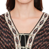 Black Printed Jumpsuit - Kavvach 