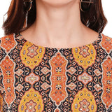 Printed Top and Skirt - Kavvach 