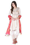 Beige peplum kurta set - Kavvach 