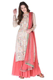 Peach embroidered sharara set - Kavvach 