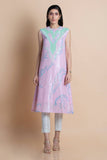 Gelato Printed & Embroidered Kurta - Kavvach 