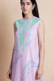 Gelato Printed & Embroidered Kurta - Kavvach 
