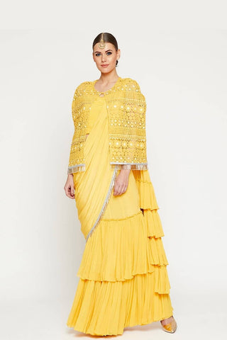 Yellow Saree - Kavvach 