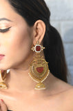 Red Bird Earrings by Yuvaan Jewels - Kavvach 
