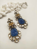 Blue Drop Earrings For Women by Yuvaan Jewels - Kavvach 
