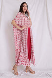 Ruffle Cape with Dhoti Pants