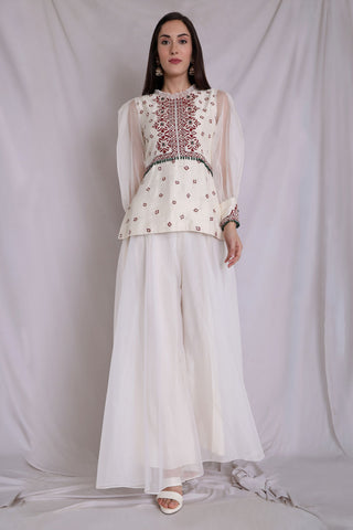 Peplum Top and Sharara Pants