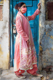 Peach Banarsi Booti Embroidered Suit - Kavvach 