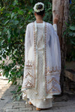 Off-white Banarsi Booti Embroidered Suit - Kavvach 